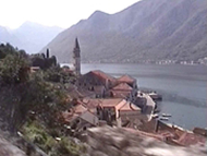 A aldeia de Perasto (Perast), Montenegro