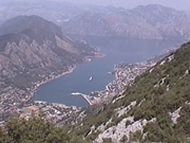 Panorama sulle Bocche di Cattaro e sulla città di Cattaro, Montenegro. Autore e Copyright: Marco Ramerini